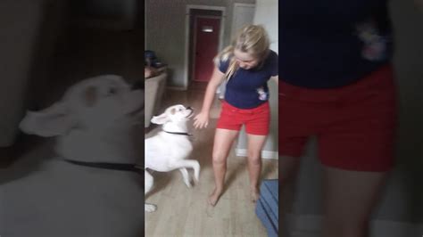 Teen girl moans while she gets fucked by her dog!